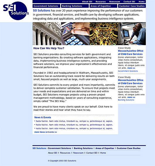 SEI Solutions - Home Page